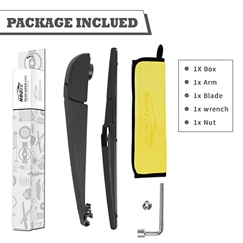 Rear Wiper Arm & Blade Kit, Exact-Fit Replacement for dodge durango 2011-2025