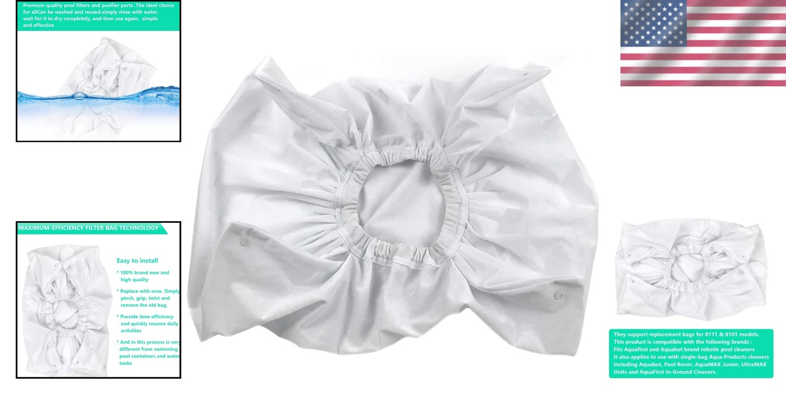 Reusable Filter Bag for Aquabot & Aquafirst – Durable & Easy to Install