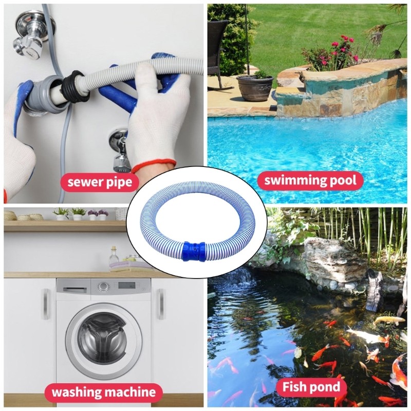 3pcs Long Pool Pump Replacement Hose High Performances Summer Filter Pump Hose