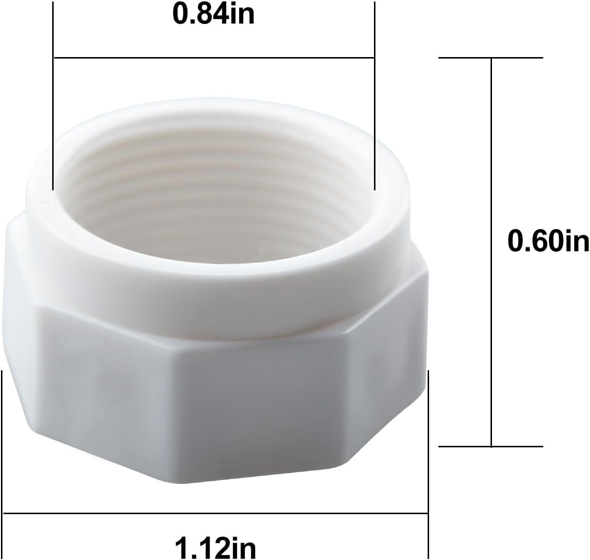 10 Pcs Pool Cleaner Feed Hose Nut D15 for Zodiac Polaris 280, 380, 480, 180