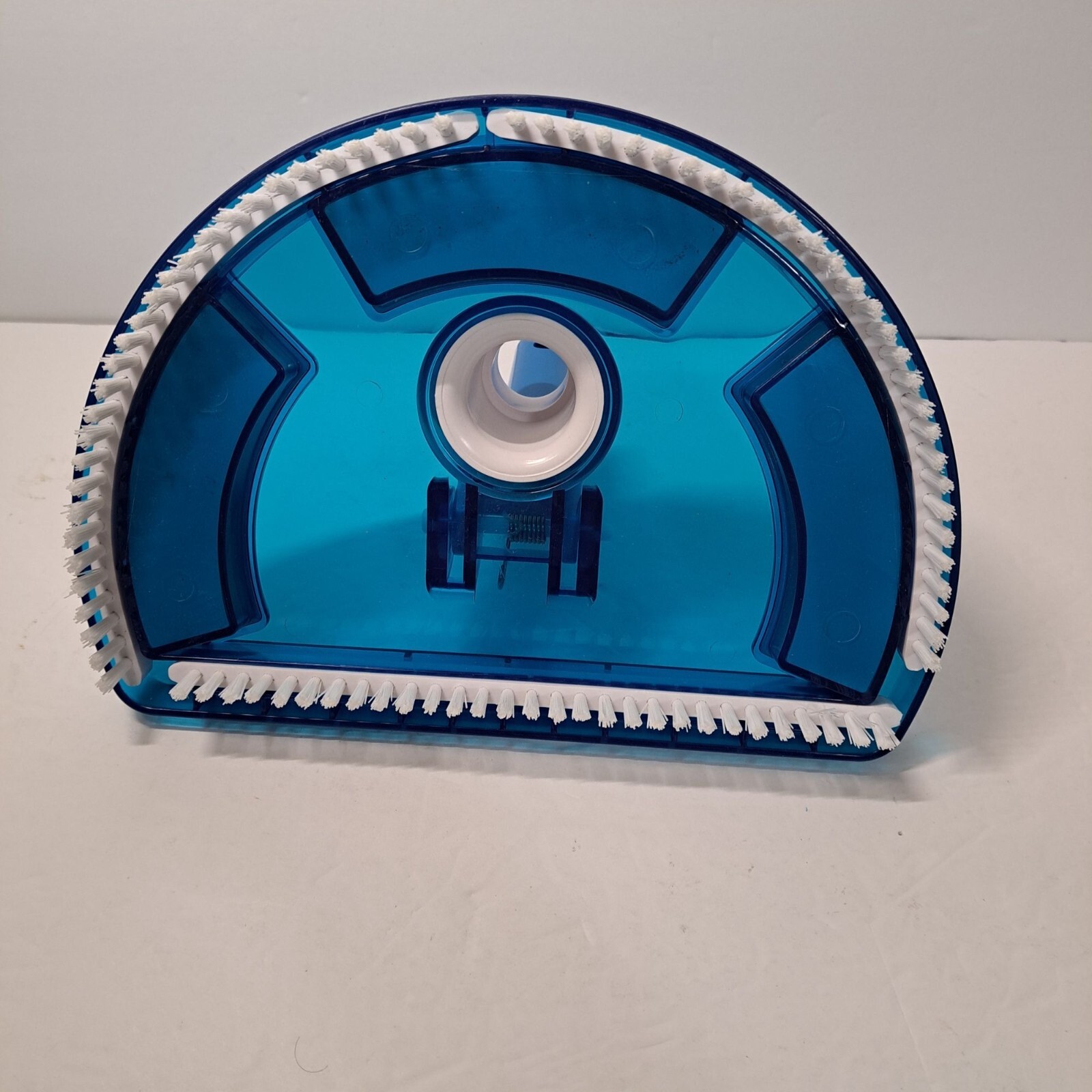 USP Pool Vacuum Brush Head Curved Half Moon Body 10×7&Prime; Swivel Connect VH-709
