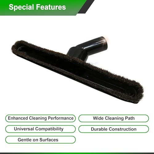 Universal 1 ¼ Inch (32mm) Black Vacuum Cleaner Floor Brush 10&Prime; Wide (1 Brush