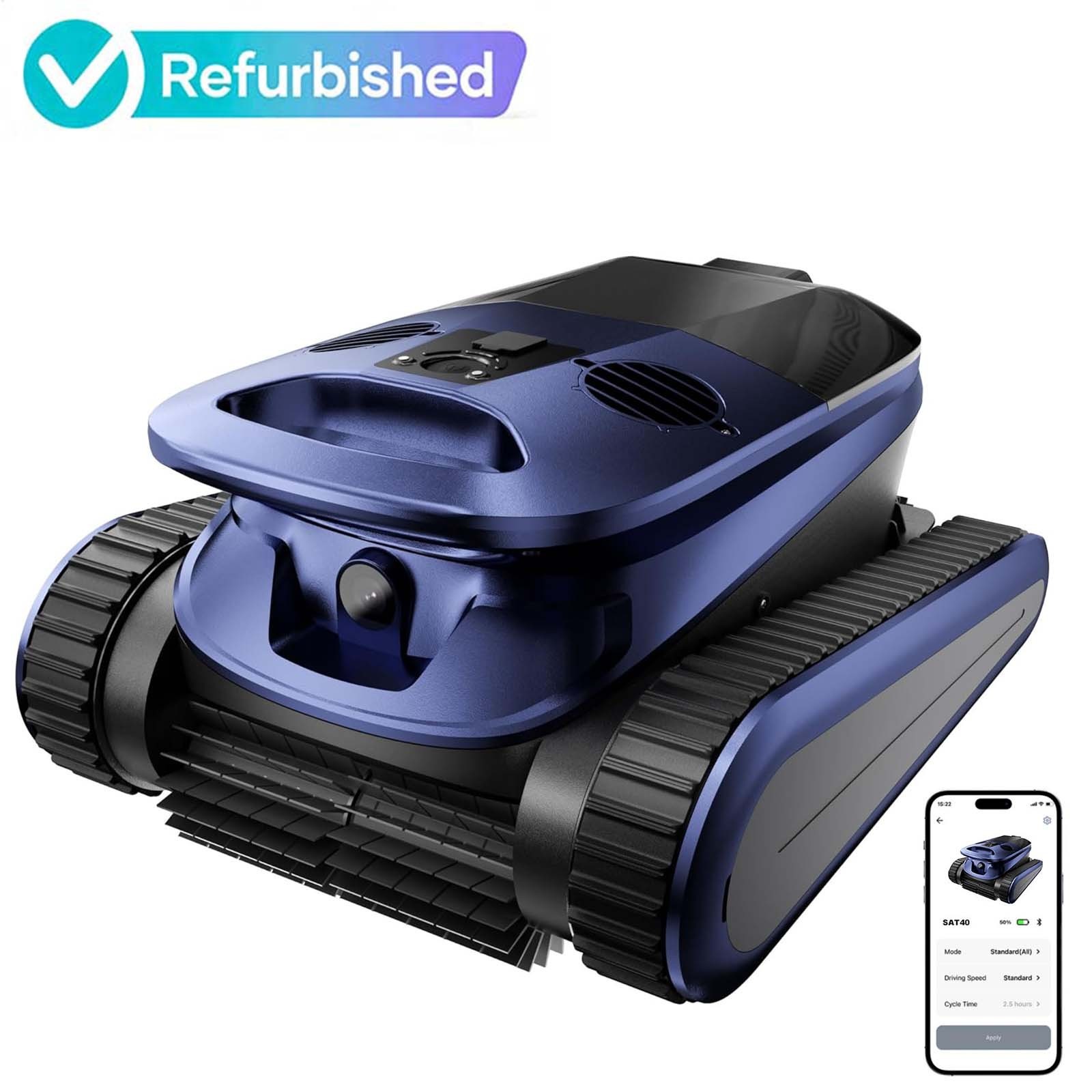 Seauto SAT40 Cordless Pool Robot Cleaner – Smart Wavepath Navigation 10400mAh