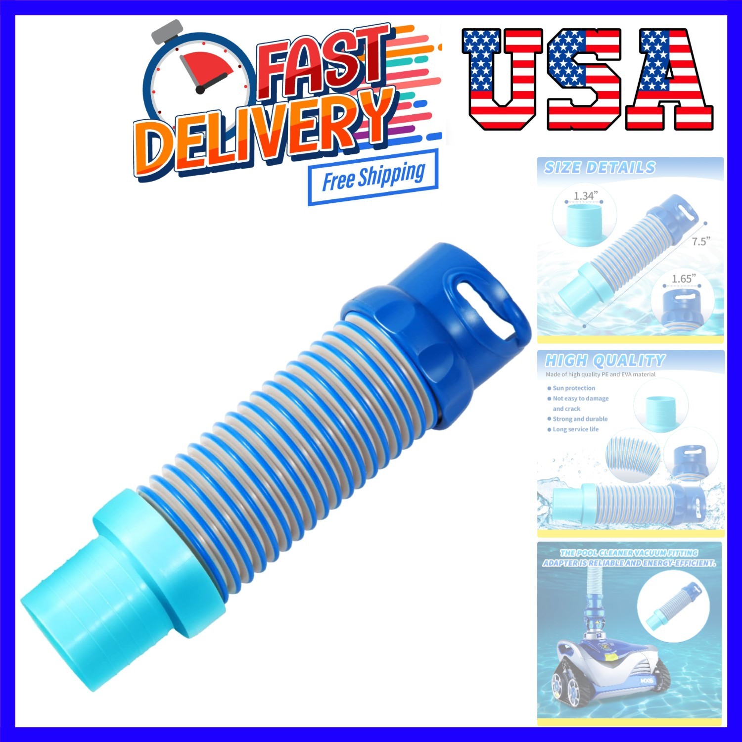 X77094 Pool Vacuum Hose Adapter for Zodiac Mx8 Mx6 Pool Systems Suction Adapt…