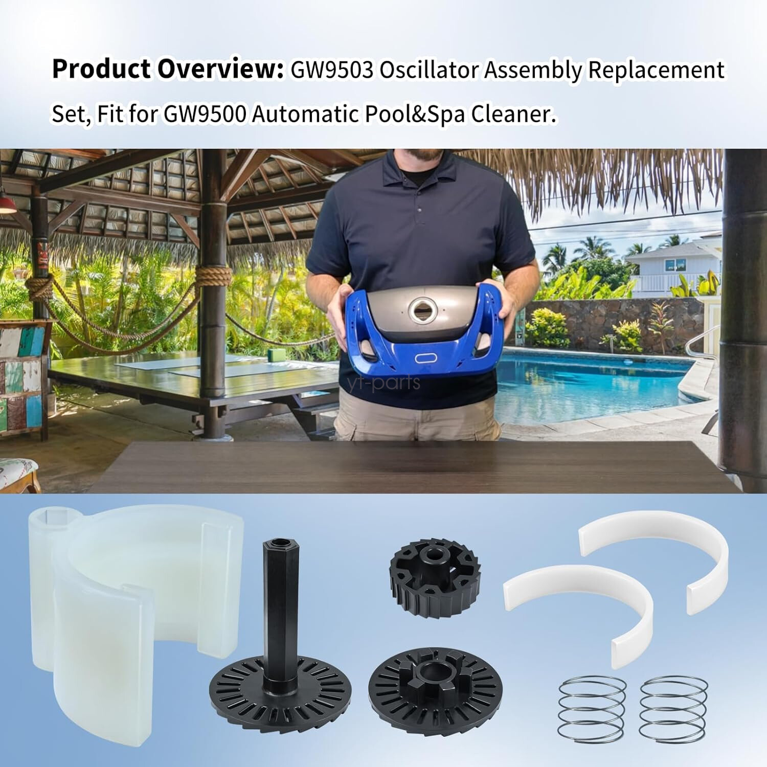 GW9503 Oscillator Assembly Replacement Kit For Pentair Kreepy Krauly Great