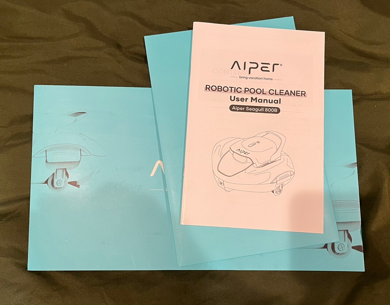 AIPER Seagull 800B Cordless Robotic Pool Cleaner ZT2001 Dark Gray NO CORD