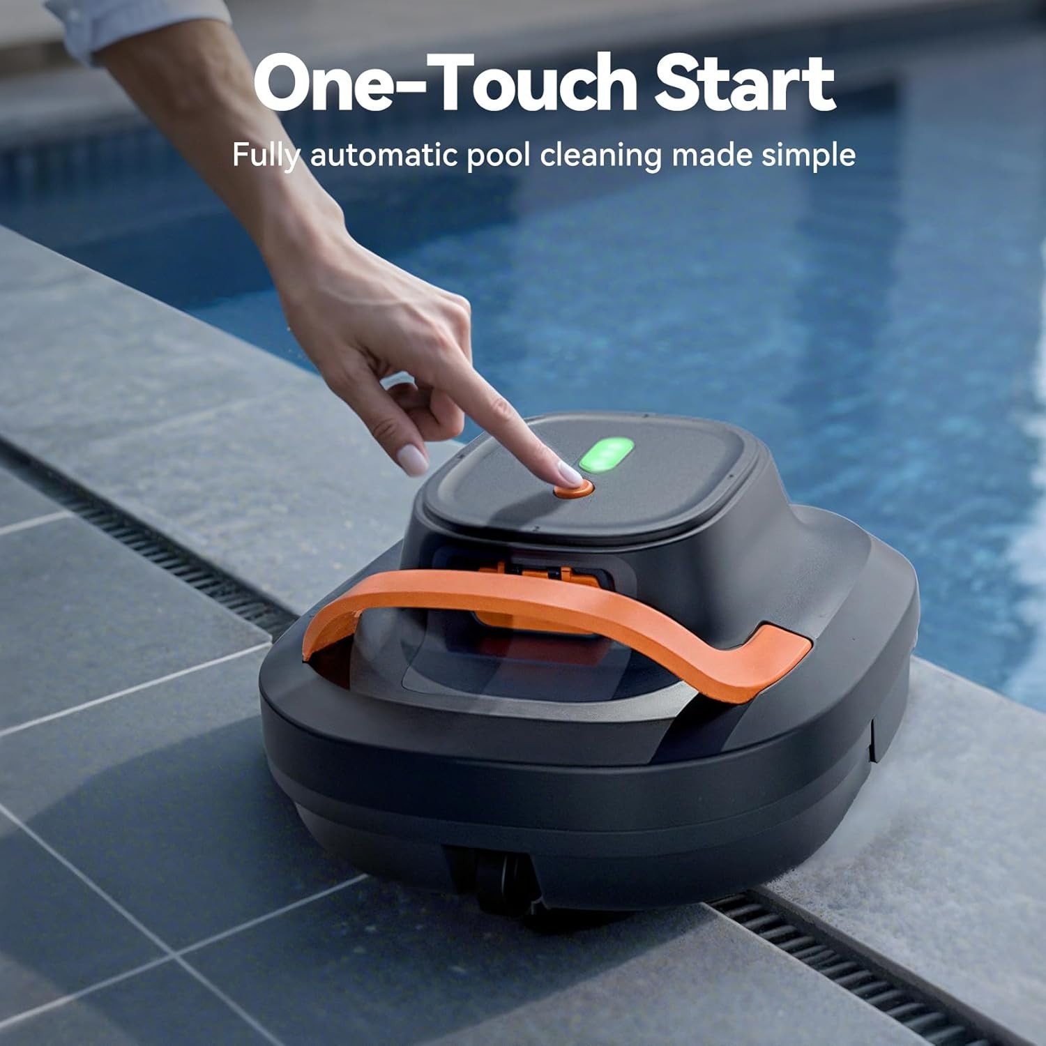 Planet Pro Cordless Robotic Pool Cleaner 200 Min Runtime Dual Brushless Motors