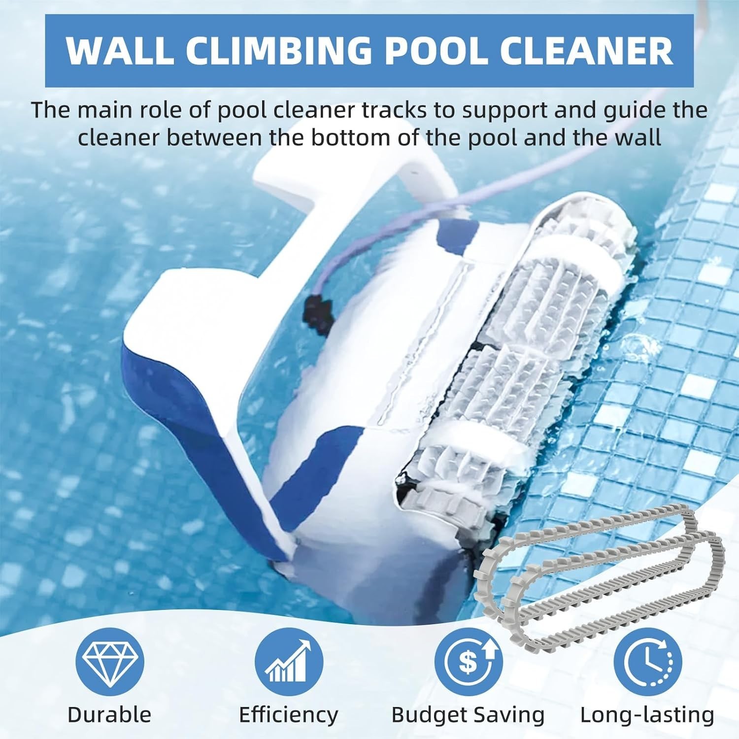 9985006-R2 Automatic Robotic Pool Cleaners Tracks Parts Replacement for Dolph…