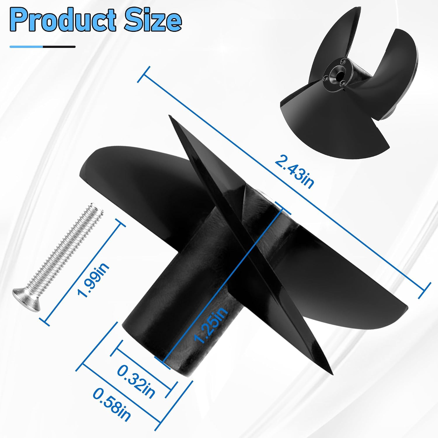 9995266-R1 Pool Cleaner Impeller for Maytronics Dolphin Nautilus CC Plus, Nautil