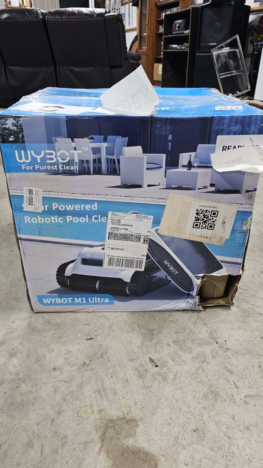 WYBOT M1 ULTRA Solar Powered Robotic Pool Cleaner High Precision Remote Modes