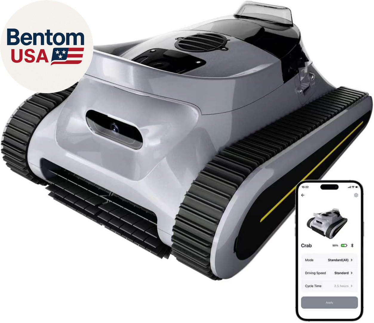 Pool Vacuum for Inground Pools & above Ground Pool, Cordless Robotic Pool Cleane