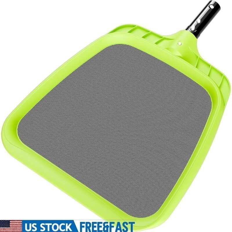 Heavy Duty Pool Skimmer Net Reinforced Frame Nylon Leaf Rake Spa Cleaning Home