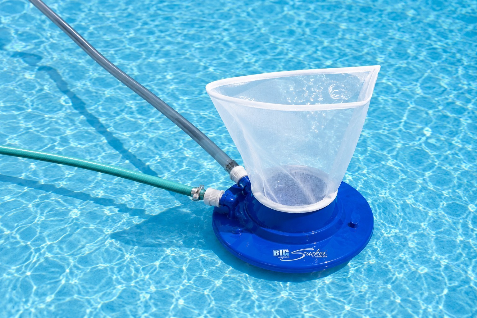 Poolmaster 28300 Big Sucker Manual Swimming Pool Leaf Vacuum Head Blue