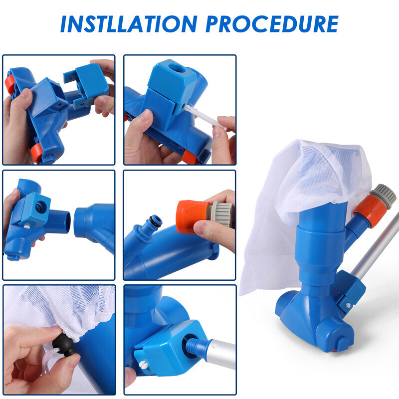 Pool Vacuum Handheld Spa Suction Underwater Cleaner for Above Ground Pools