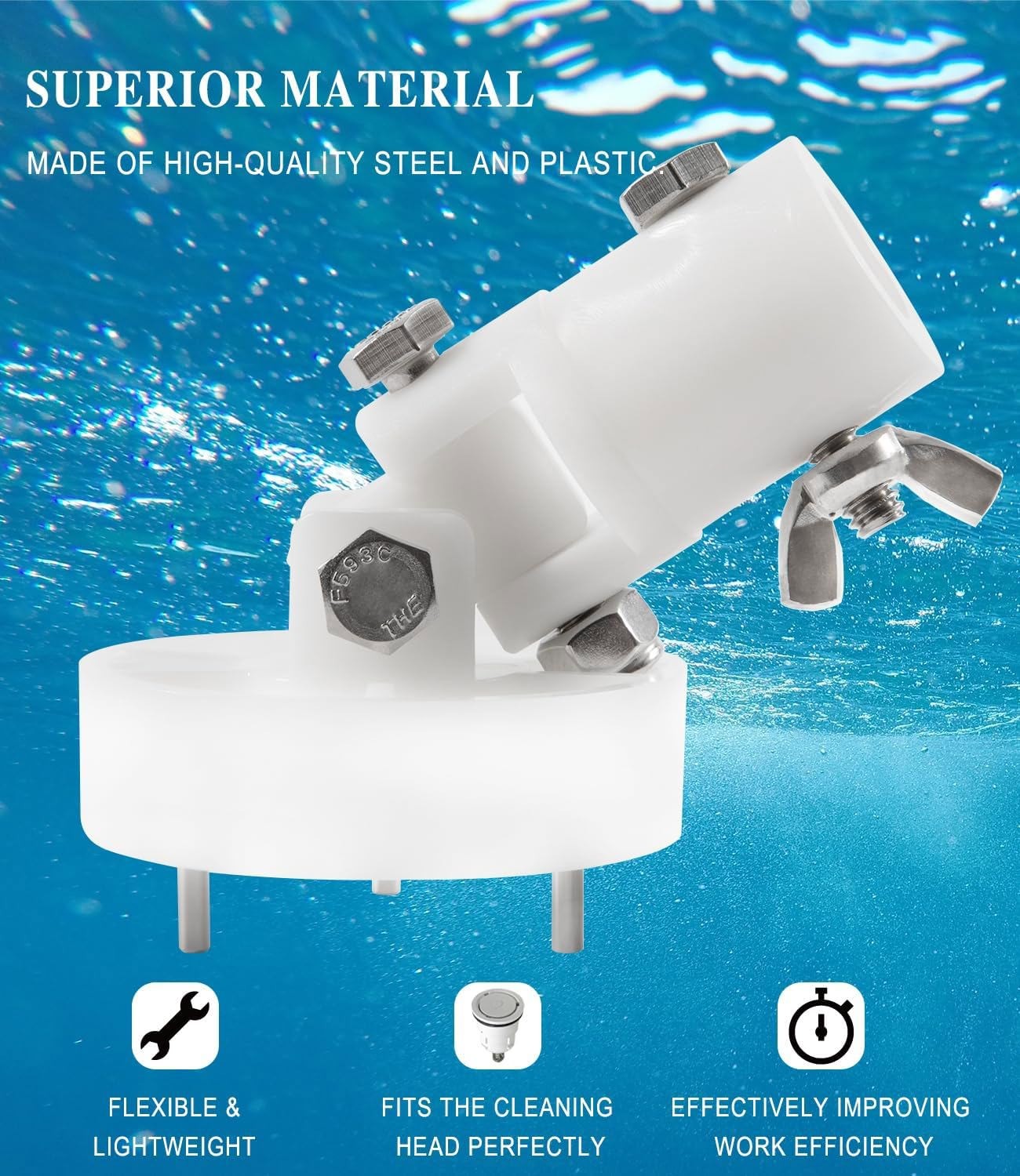 522079 for A&A Style II In-Floor Pool Cleaning Head Tool 3Prong Pop-Up Removal
