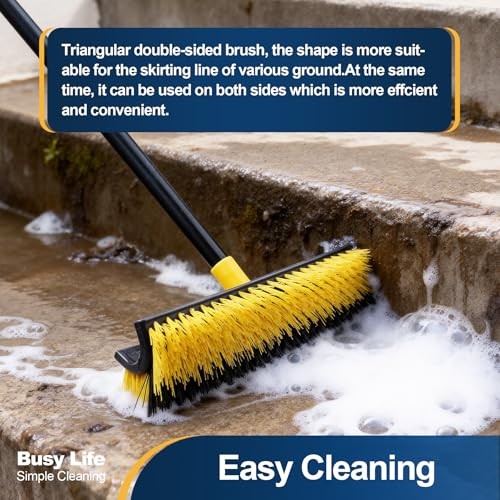 Double-Sided Floor Scrub Brush Triangle Brush Corner Crevice Color One
