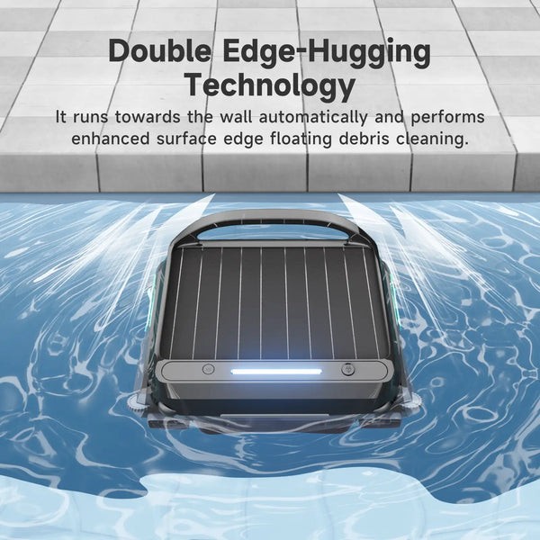 WYBOT C2 Pool Cleaner&F1 Solar Skimmer Bundle,Cordless for In/Above Ground Pools
