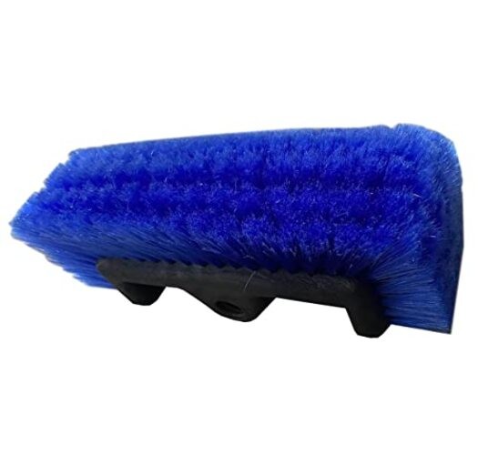 10&Prime; Flow-Thru Car Wash Brush Head – Blue Bristles – No Paint Scratch Cleaning