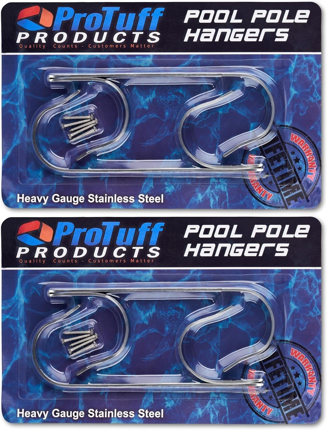 Stainless Steel Pool Pole Hanger Set
