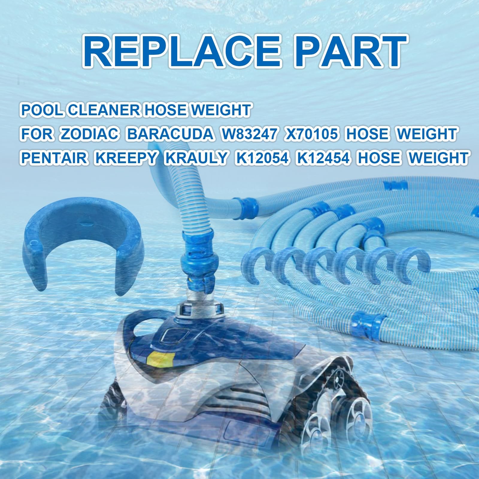 10 Pack Universal Pool Hose Weights for The Pool Cleaner with Zodiac Baracuda…