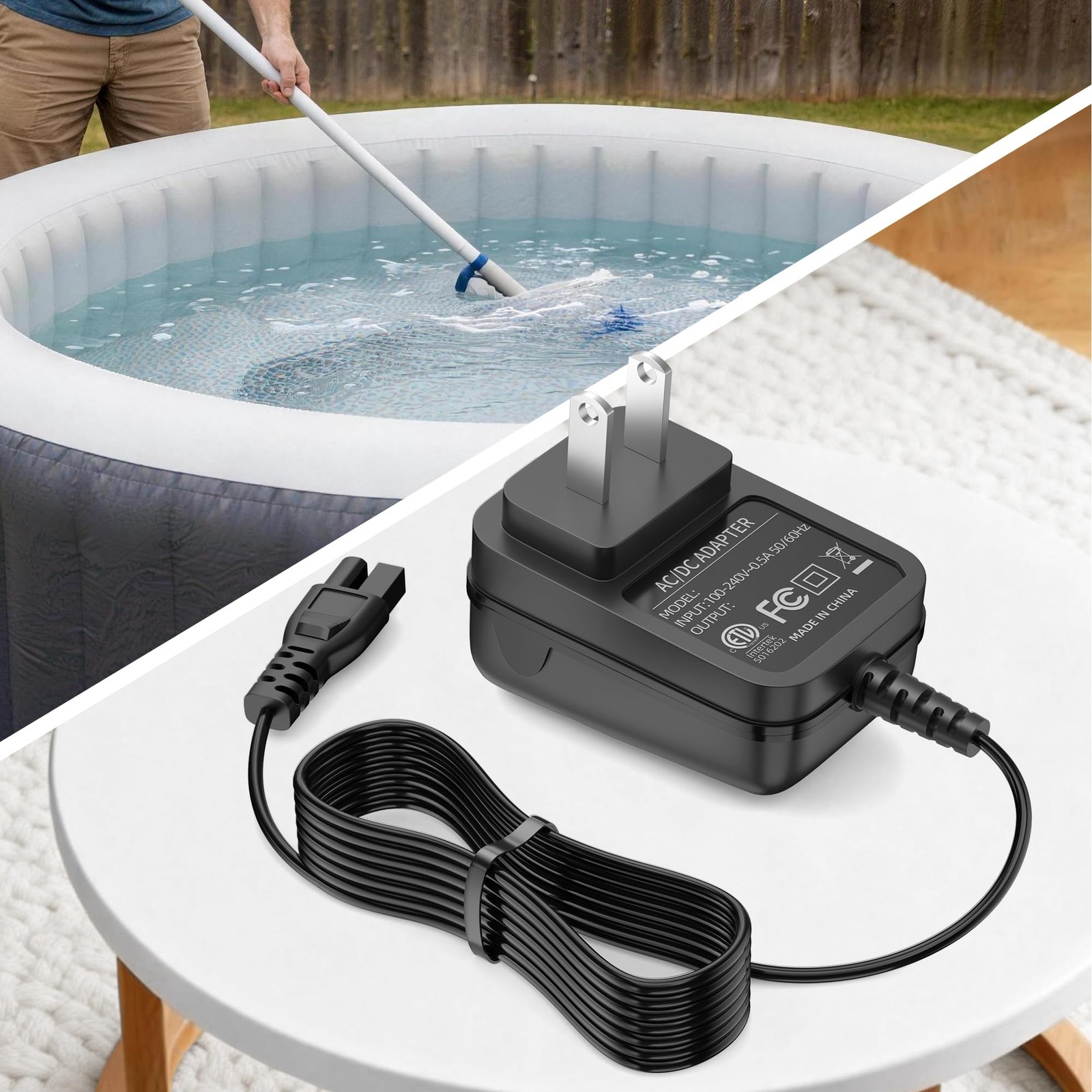 Charger for Kokido Cordless Pool Vacuum – with Xtrovac 100, 110, 200 & Telsa …