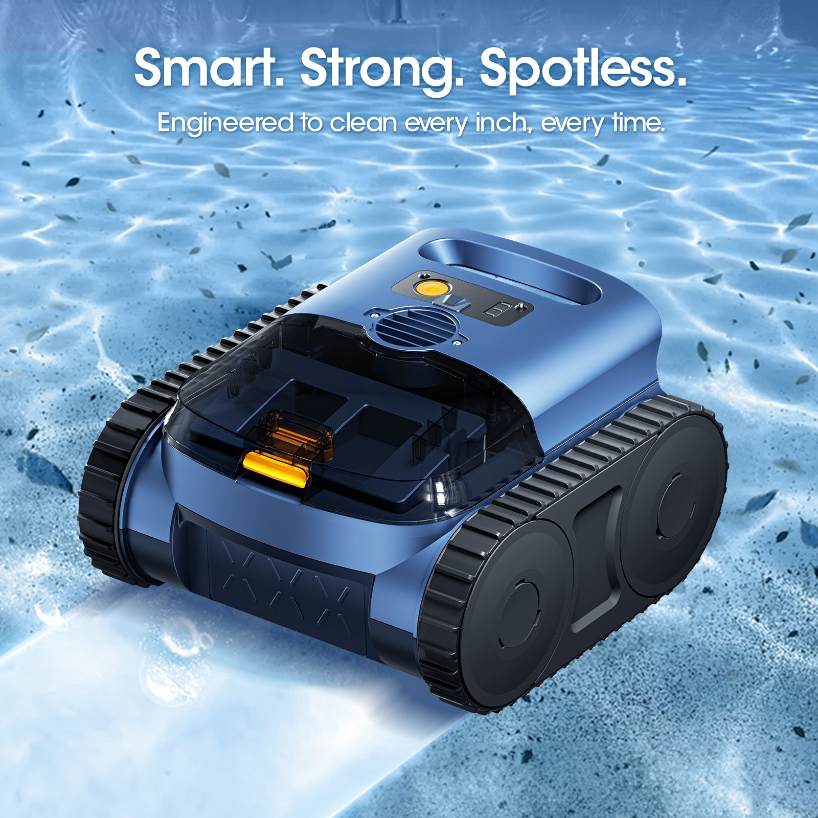 SEAUTO SAT25 Cordless Robotic Pool Cleaner 3H Floor/Wall/Waterline Cleaning