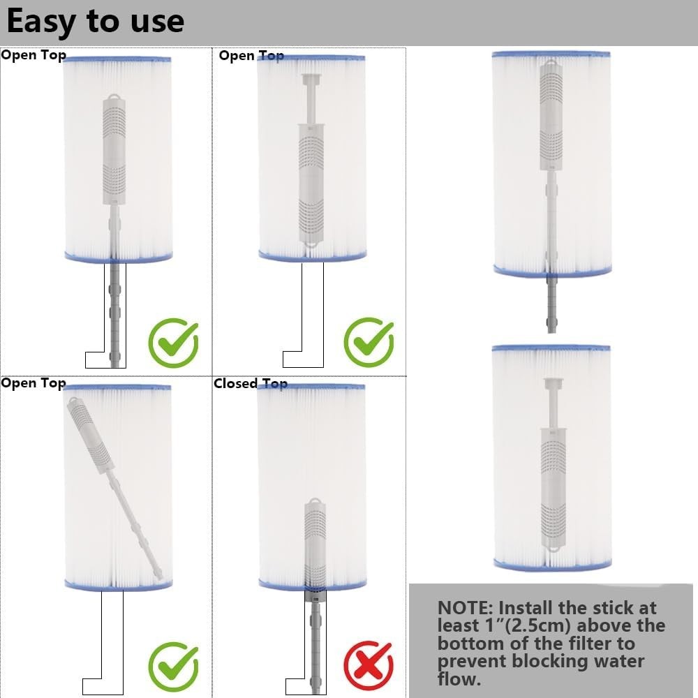 Silver Ion Spa Mineral Cartridge Ag+ Sticks for Hot Tub – 4 pack