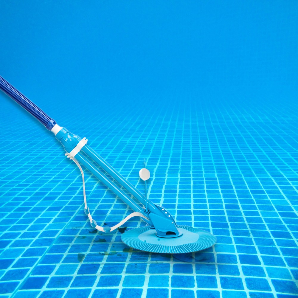 Automatic Swimming Pool Vacuum Cleaner Inground Above Ground & Hose Set Blue