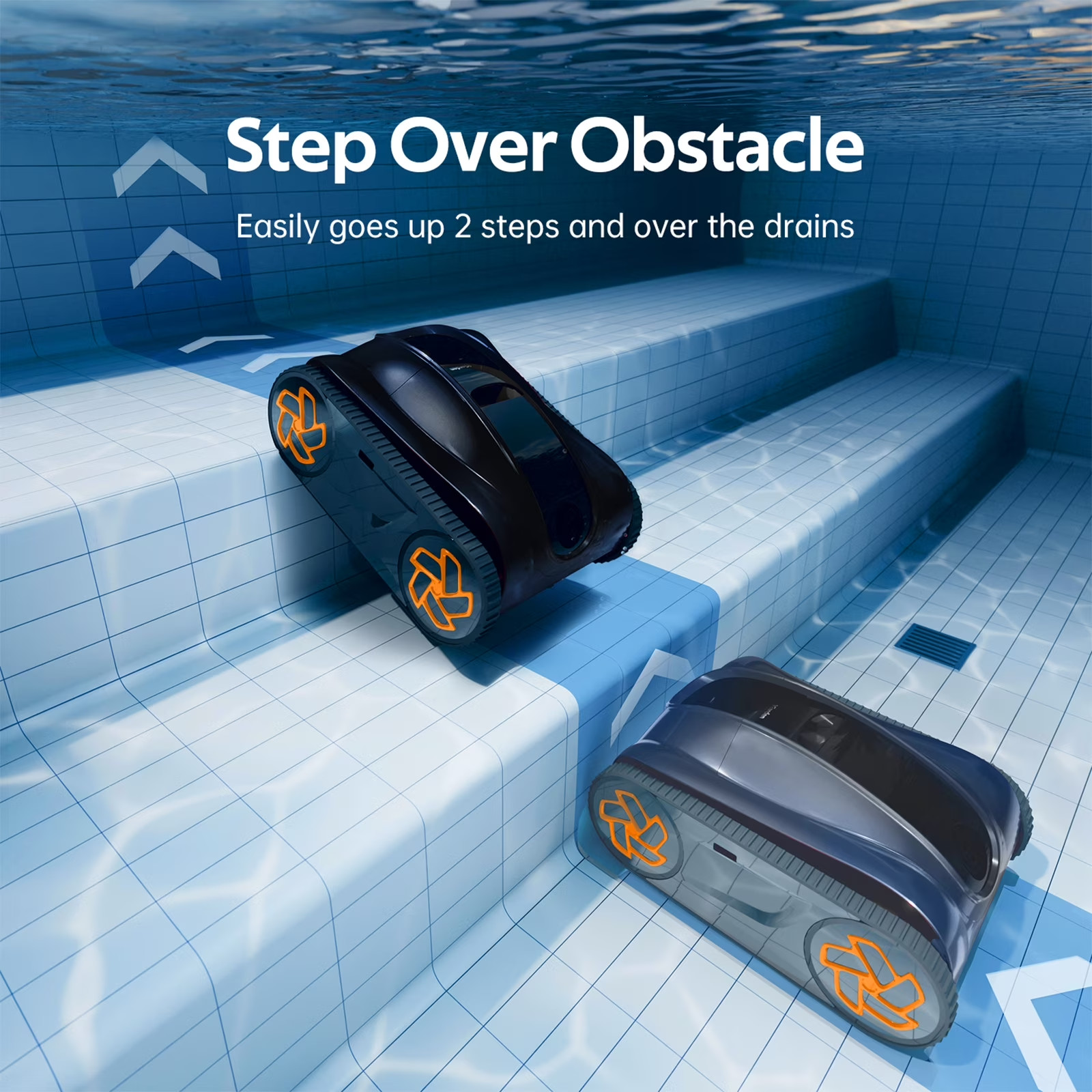 iGarden KN35 210Min Runtime APP Control Robotic Inground Pool Cleaner Vacuum