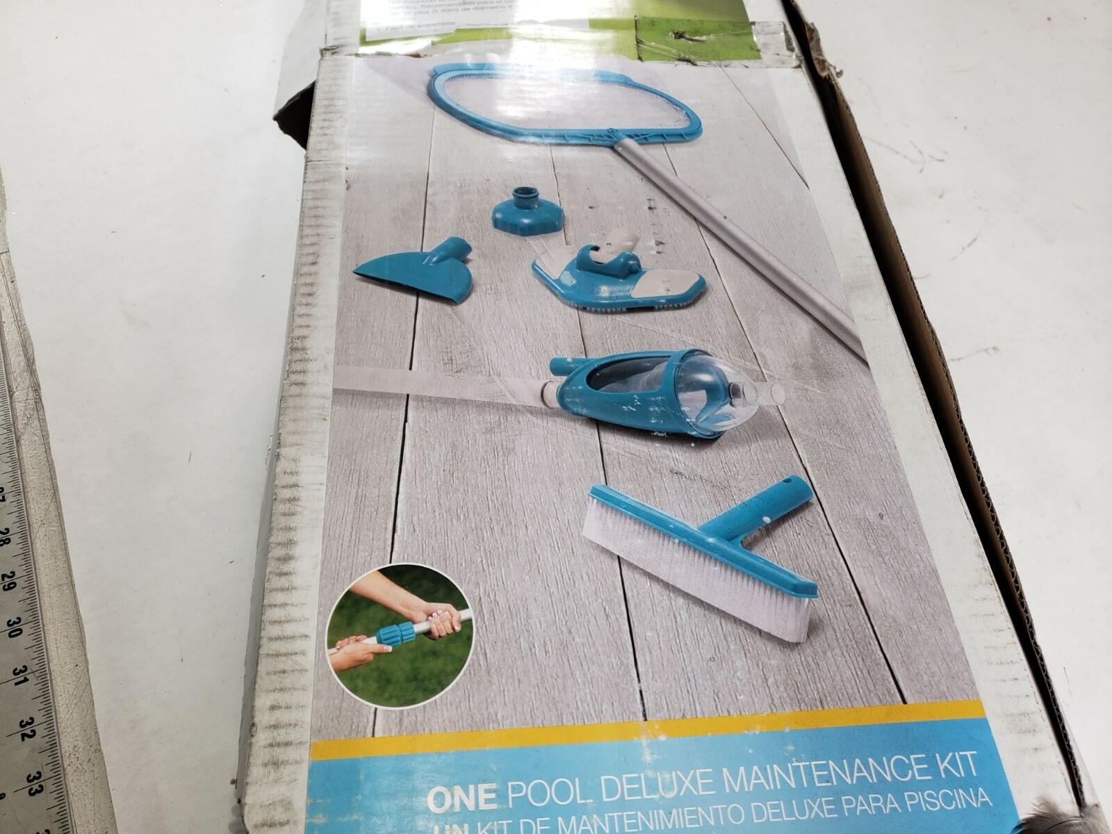 (LOT OF 3) Intex 28003E Blue White Deluxe Above Ground Pool Maintenance Kit
