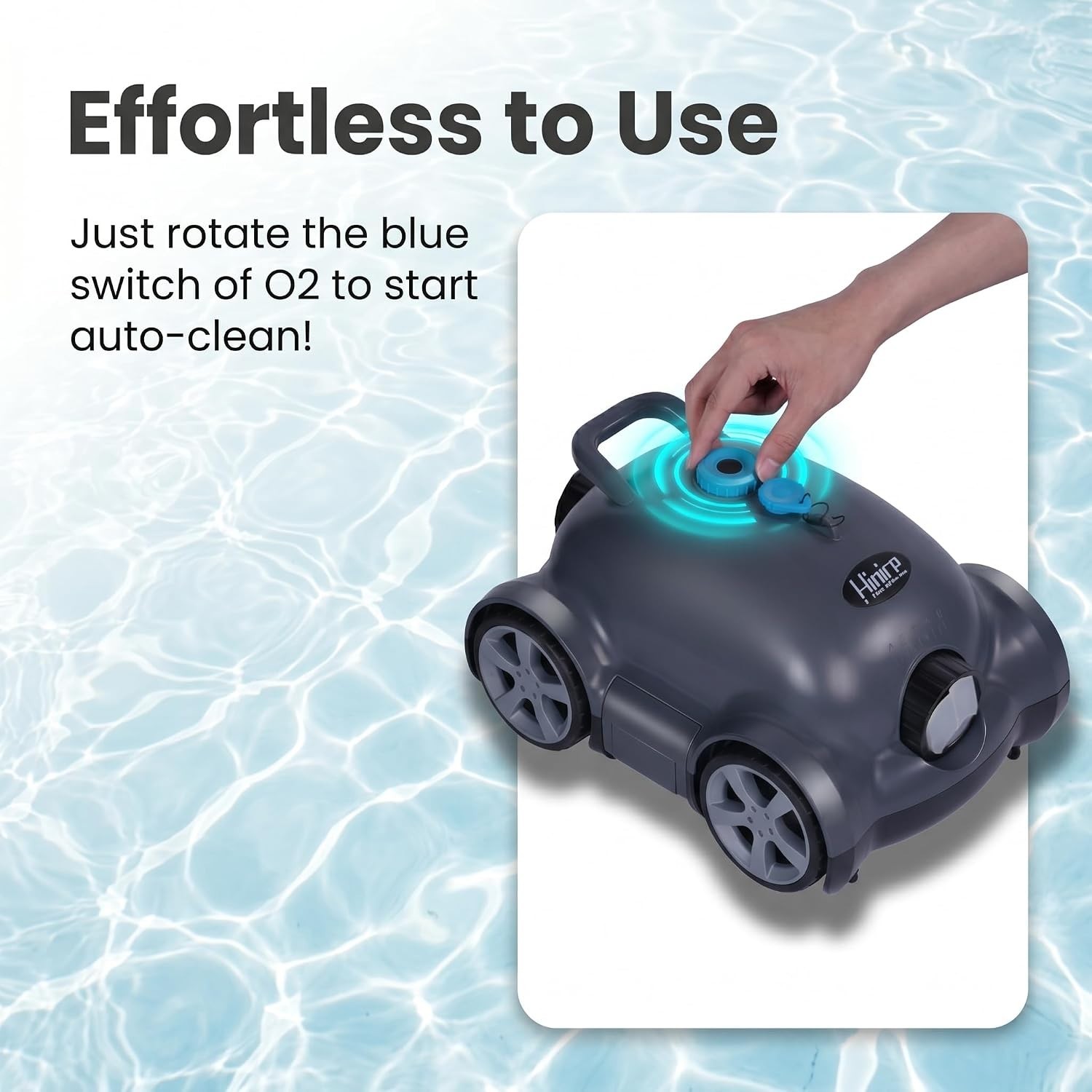 Portable Robotic Pool Vacuum: Deep Cleaning for In-Ground & Above Ground Pools