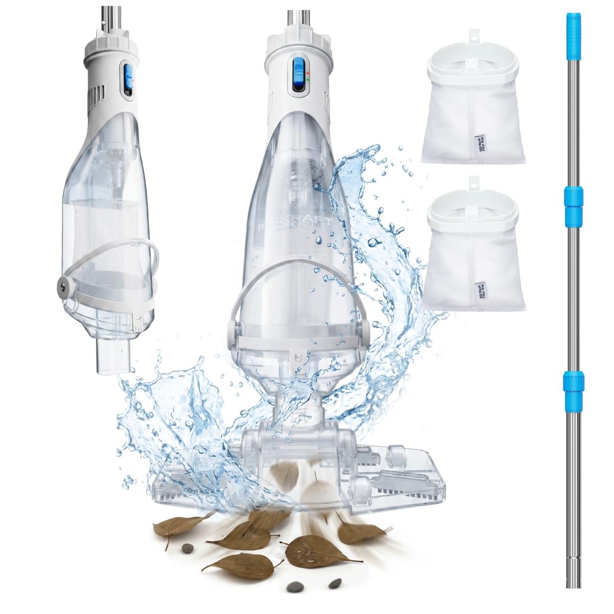 Pool Vacuum for Above Ground Pool, Cordless Pool Vacuum for Inground Pools, R…