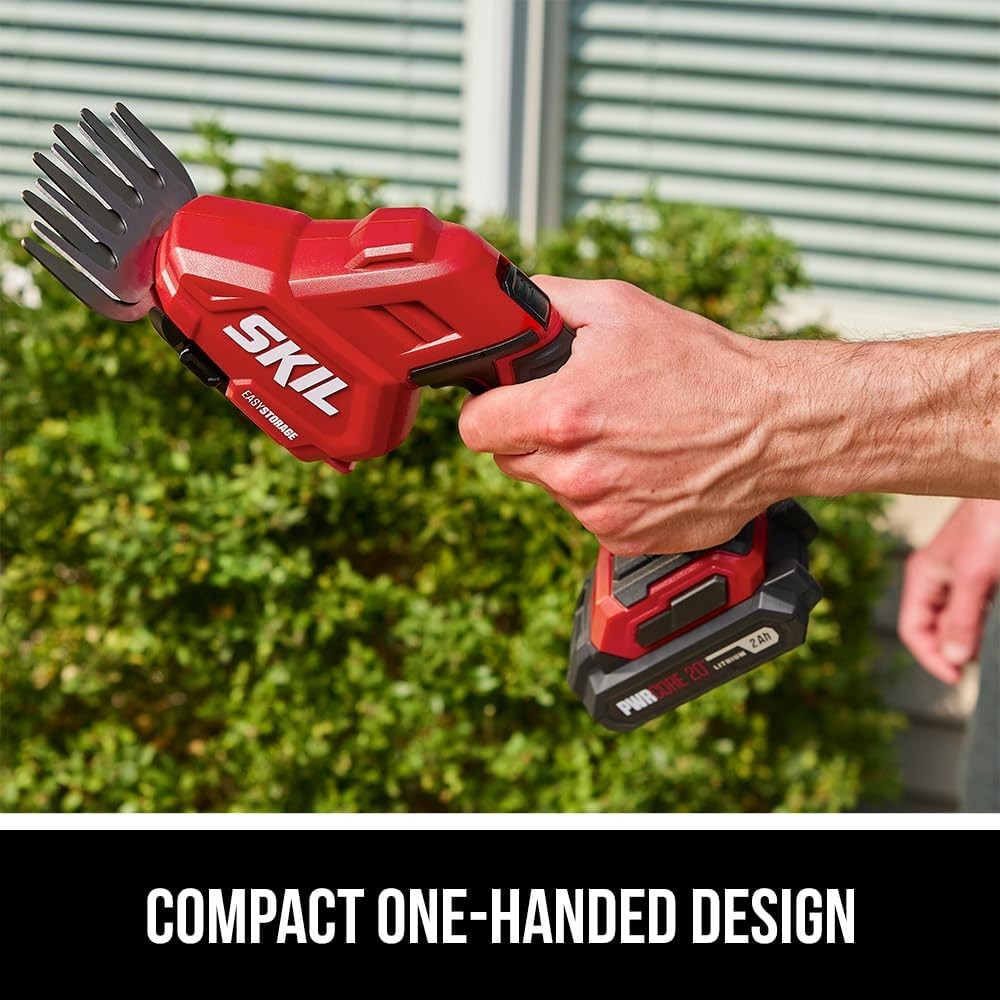 SKIL PWR CORE 20 20V Shear & Shrub 2-in-1 Kit Including 2.0Ah Battery and Charge