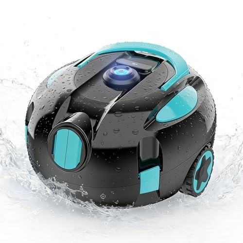Robotic Pool Cleaner Cordless Dual Suction 5200mAh Battery 130 Min Auto Park