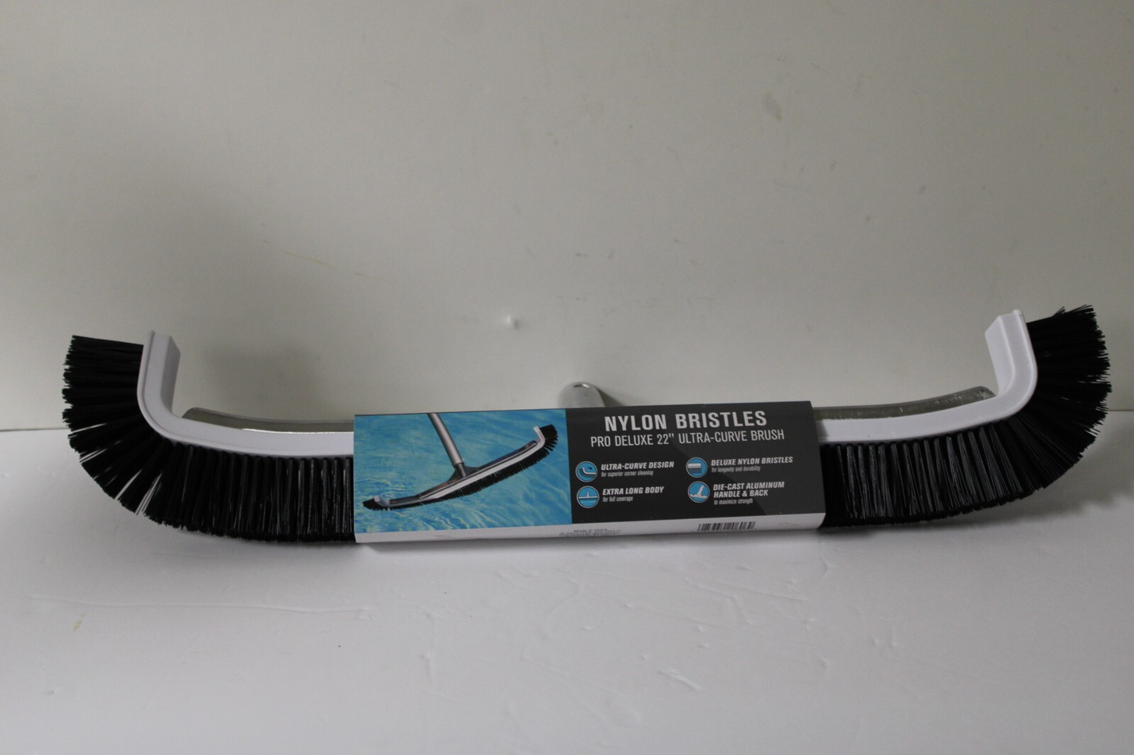Pool Spa Pro Deluxe 22 Inch Ultra-Curve Swimming Pool and Spa Cleaning Brush