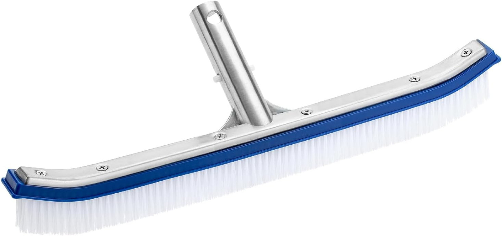 Aluminium Pool Brush Head – 17.3 In, Wall & Tile Brush, Nylon Bristles for Ingro