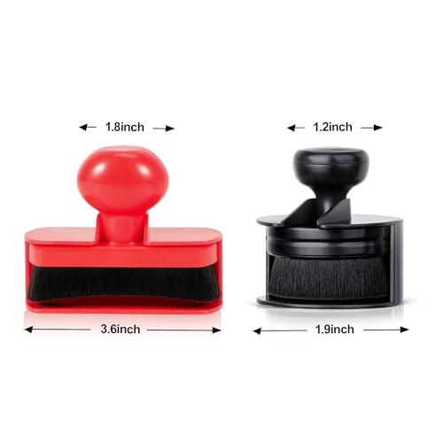 Car Tire Shine Applicator,Vegan Tire Shine Applicator with Curved 2 Black & Red