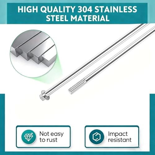 2 – Pack 304 Stainless Steel Front Control A – Arm Bolt Kit for Polaris UTVs