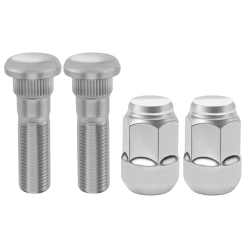 M12x1.50 Chrome Wheel Lug Stud Nut Set, Hub Bolt, Standard Wheel Tire Lug Stud