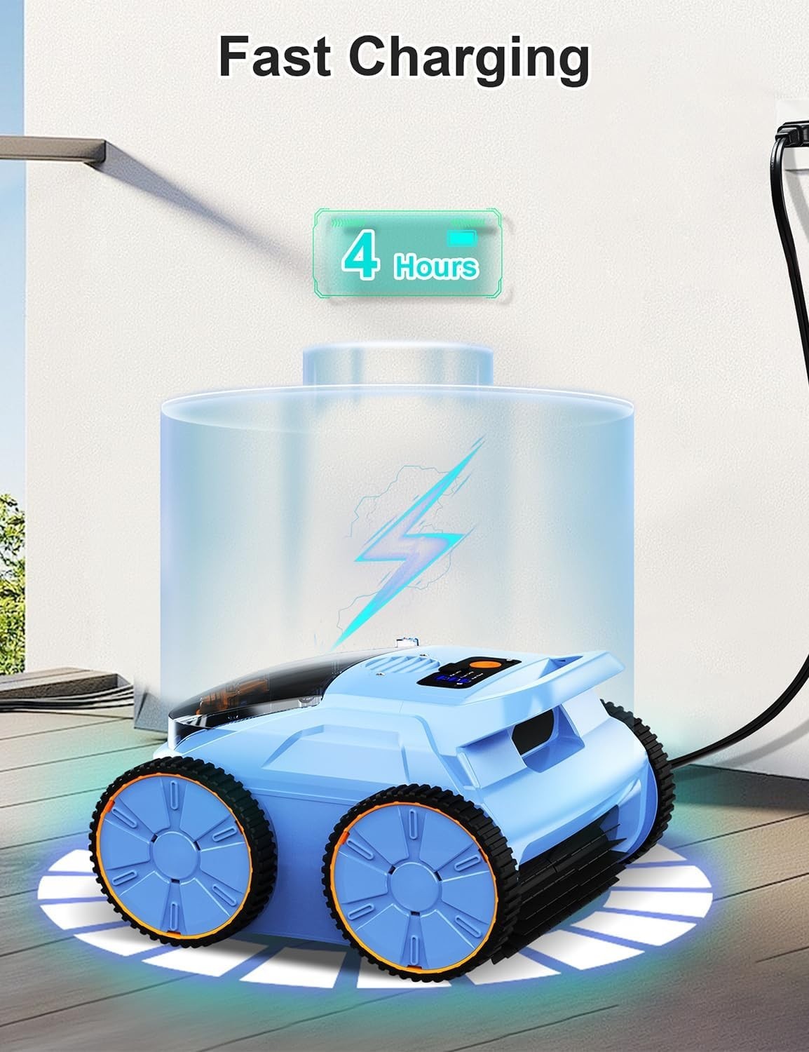 2026 NEW SAT 20 Pool Vacuum Cordless Pool Cleaner Robotic 3 Cleaning Modes