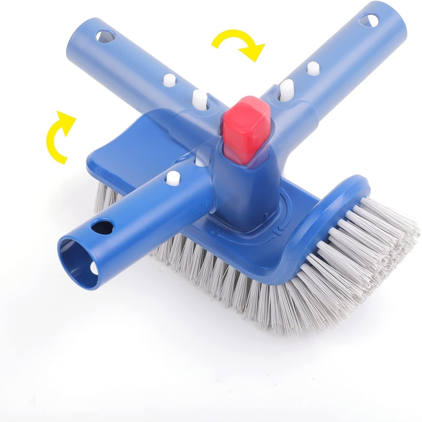 Durable Rotating Pool Brush with Hand Protection for Effortless Maintenance