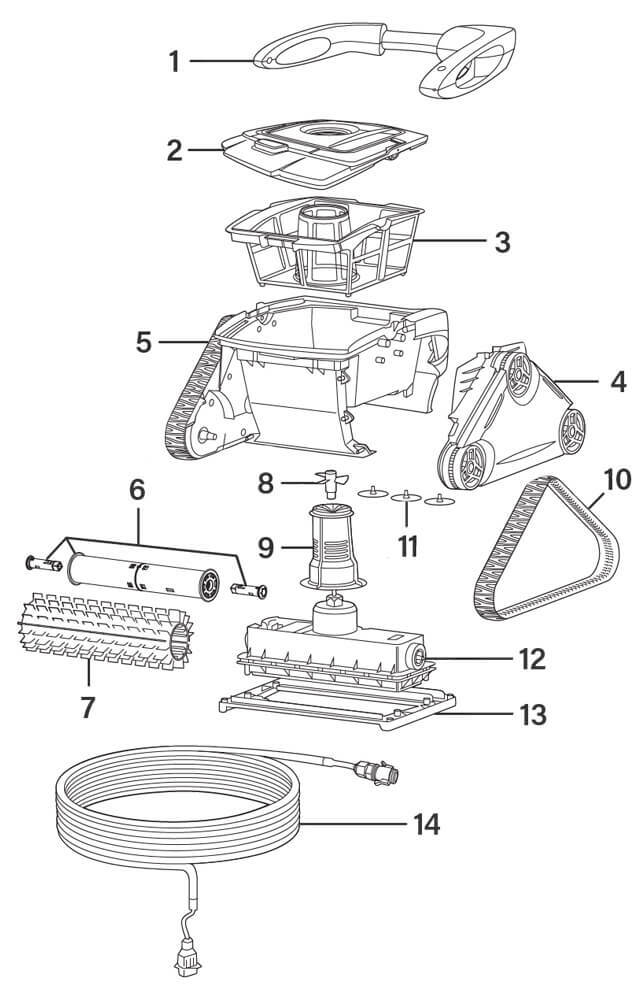 CX20 Motor Suits CX20 and CX35 Zodiac pn:R0632000 Polaris P825 New 1yr Warranty