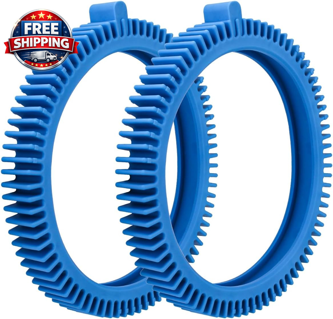 896584000-143 Blue Front Tire Kit with Super Hump Replacement Tires Compatible w