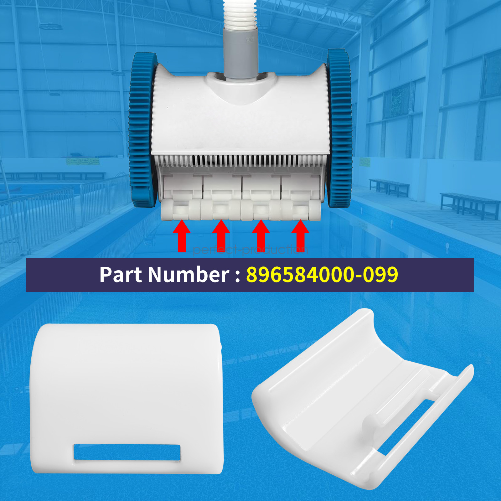 The PoolCleaner Poolvergnuegen Front Skirt Kit A For Hayward 2X 4X 896584000-099