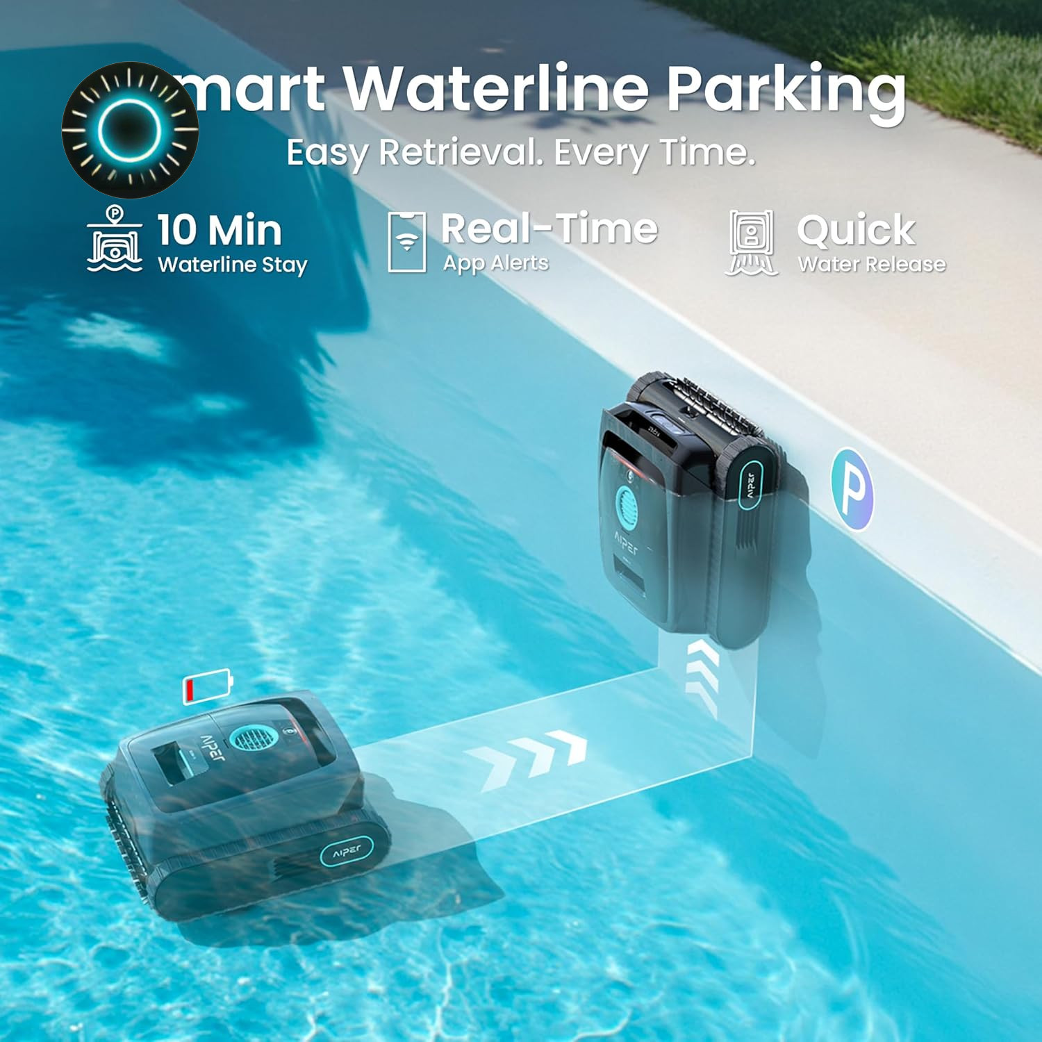 Scuba V3 AI Vision Cordless Robotic Pool Cleaner 10X Faster Pool Cleaning with