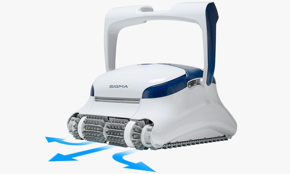 Dolphin Sigma Robotic Pool Cleaner Plastic White Blue