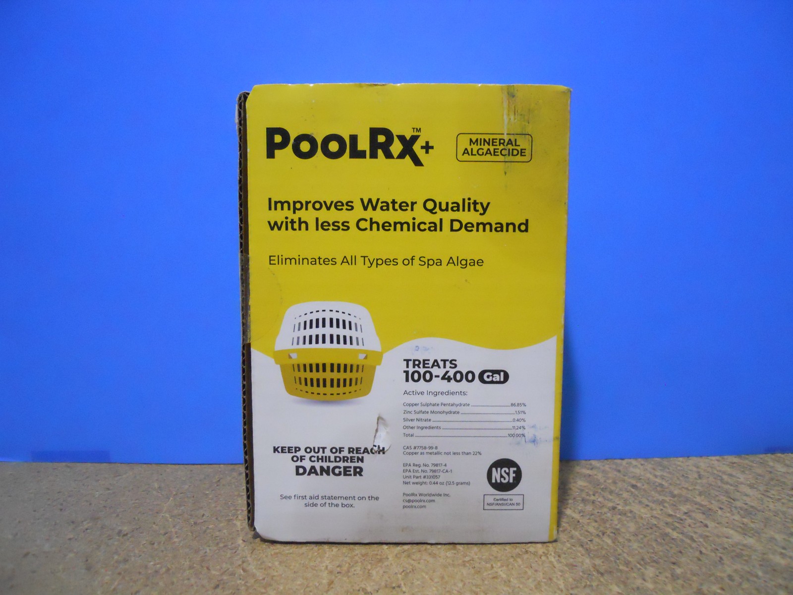 New Sealed PooI RX Spa Unit Treats 100-400 gallons 331057 Copper Zinc Silver