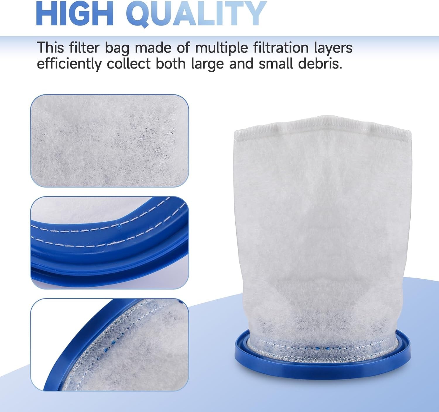 X-treme Multilayer Pool Vacuum Filter Bag – Compatible with Top Pool Cleaners
