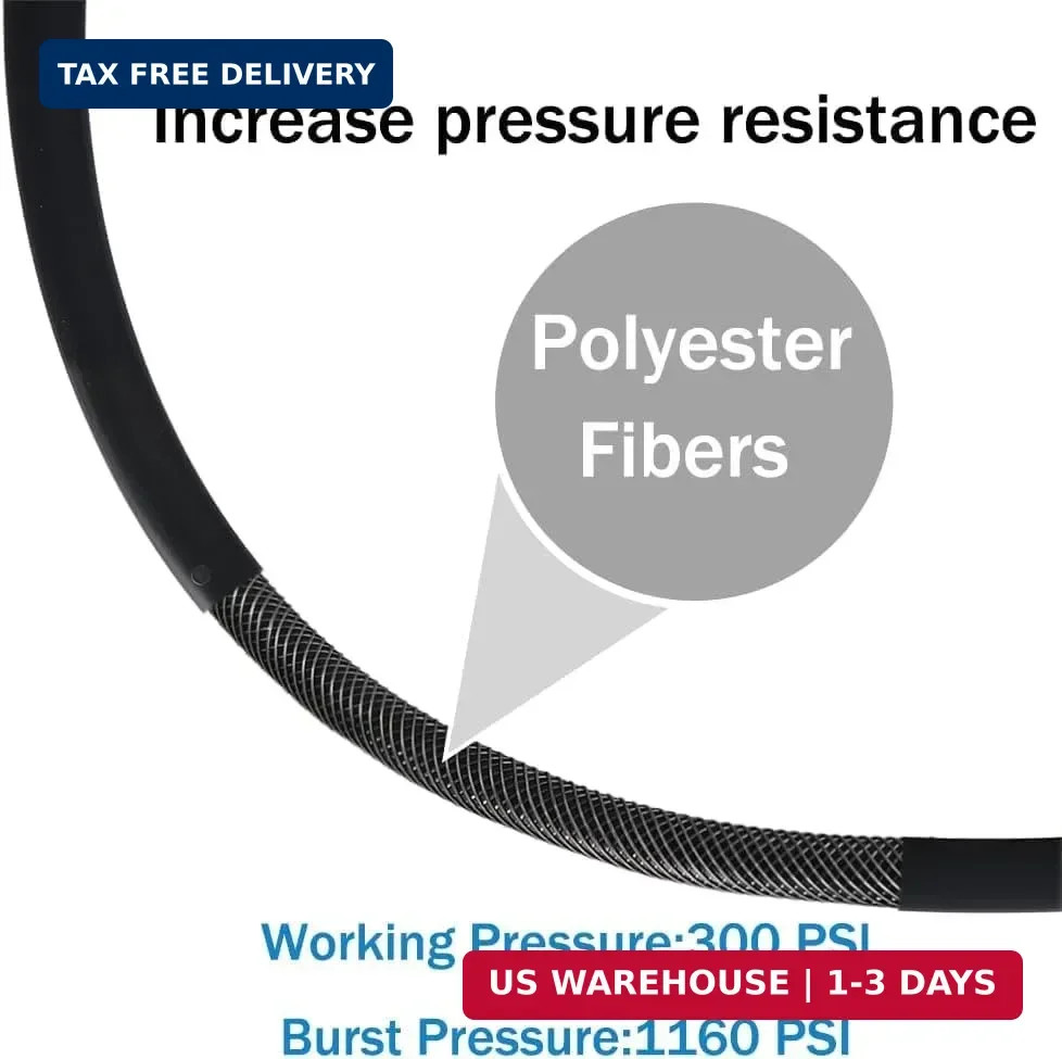 1/4 Fuel Line,rubber hose 1/4 Inch ID, Fuel Hose 10FT for Automotive (1/4&Prime; ID 10