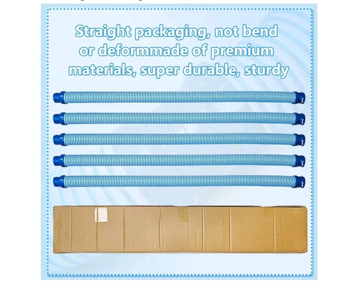 5-Pack 39&Prime; Pool Cleaner Hose for Zodiac MX6 MX8 X7 T3 T5 R0527700 Twist Lock